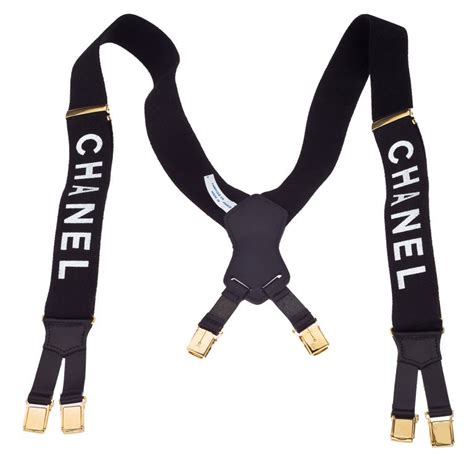 fake mens chanel belt|faux chanel suspenders.